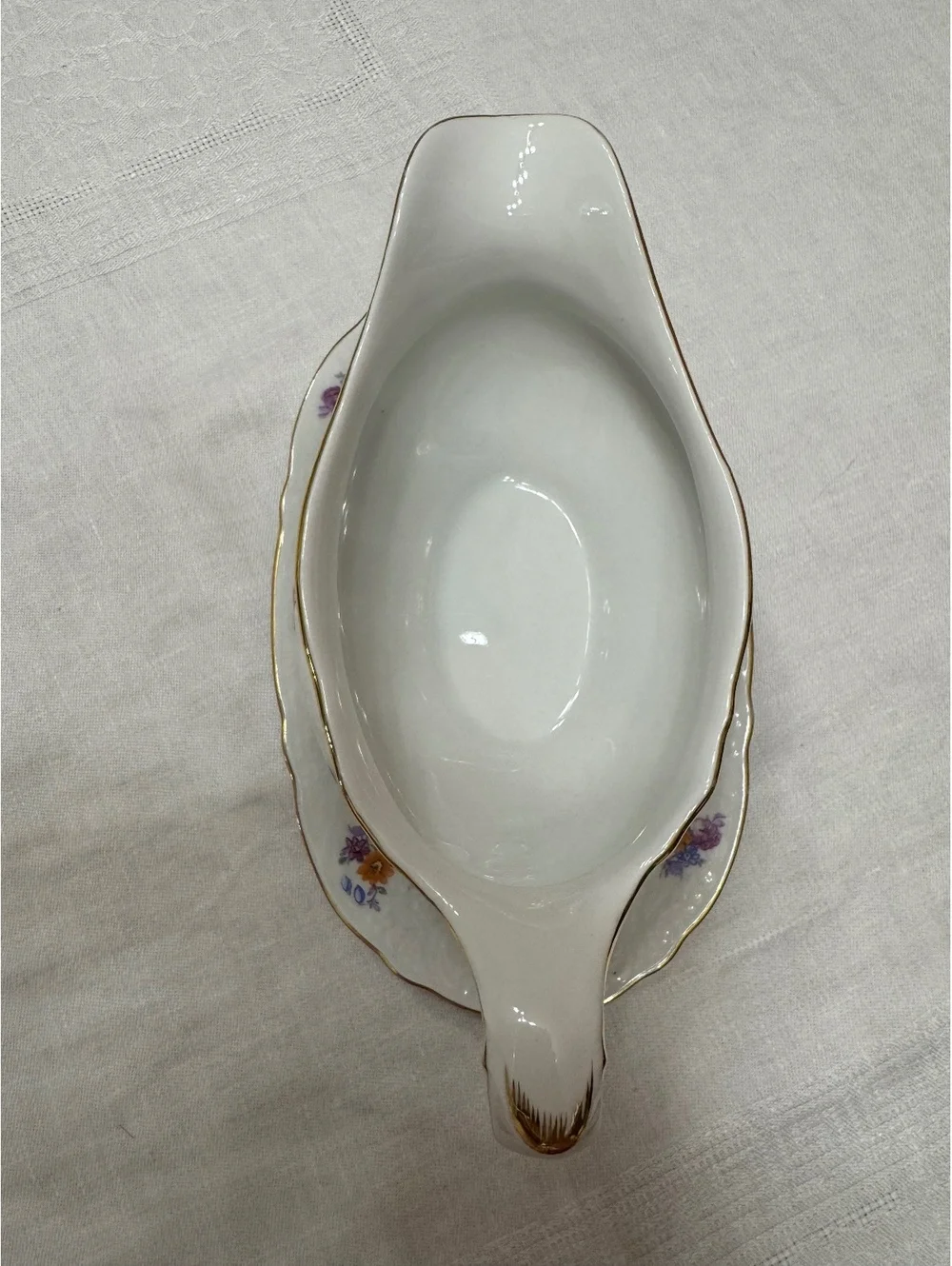 Vintage Schumann Bavaria Porcelain Gravy Boat & Underplate – 1946–1949
